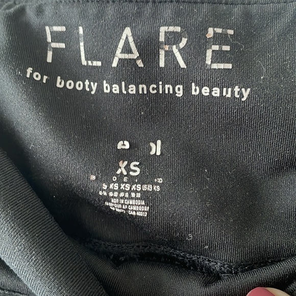 Reebok jogging pants/leggings, size xs, flare boot cut, black - Picture 3 of 6